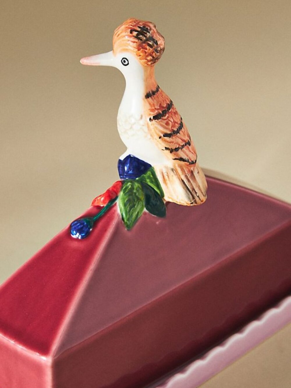 Anthropologie Loro Bird Butter dish